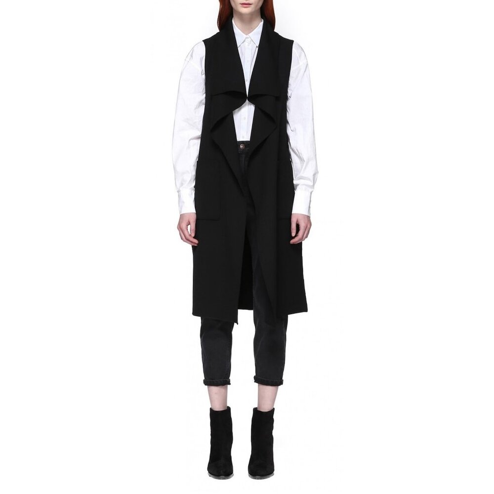 Mackage "Tessana" Long Vest in Black, size XS